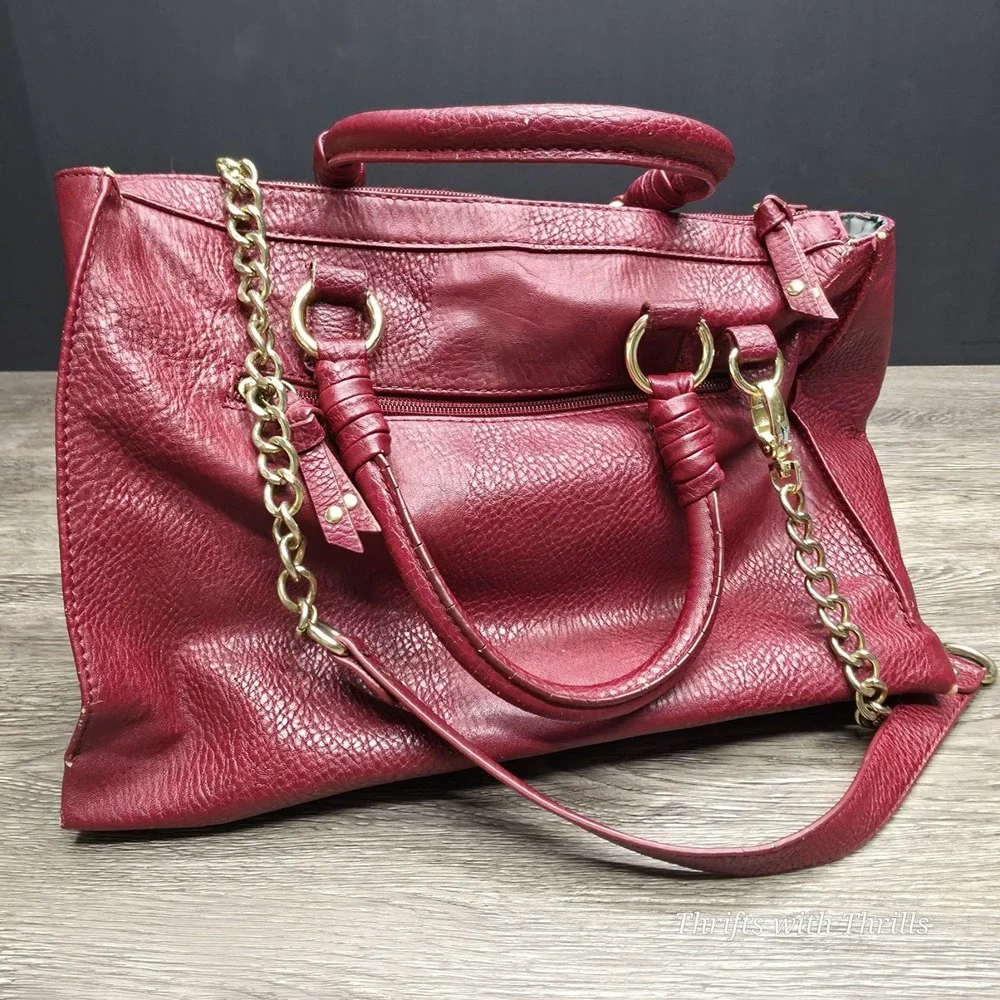 Olivia and Joy Beautiful Red Satchel Pocketbook